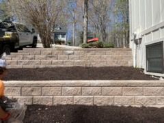 Retaining Wall Construction for C & D Landscaping Services, LLC in Blairsville, GA