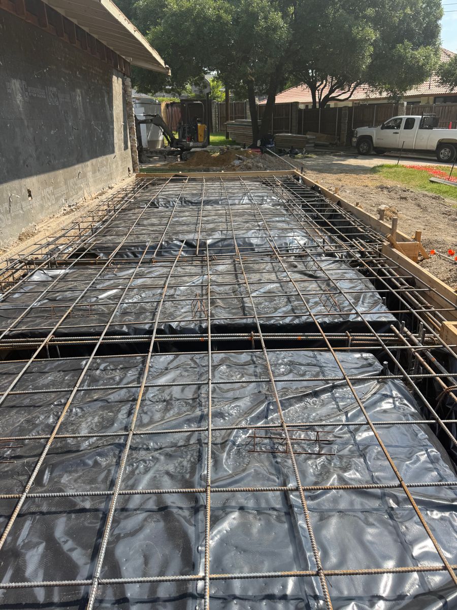 Rebar Slabs for Midcities Concrete in Arlington, TX