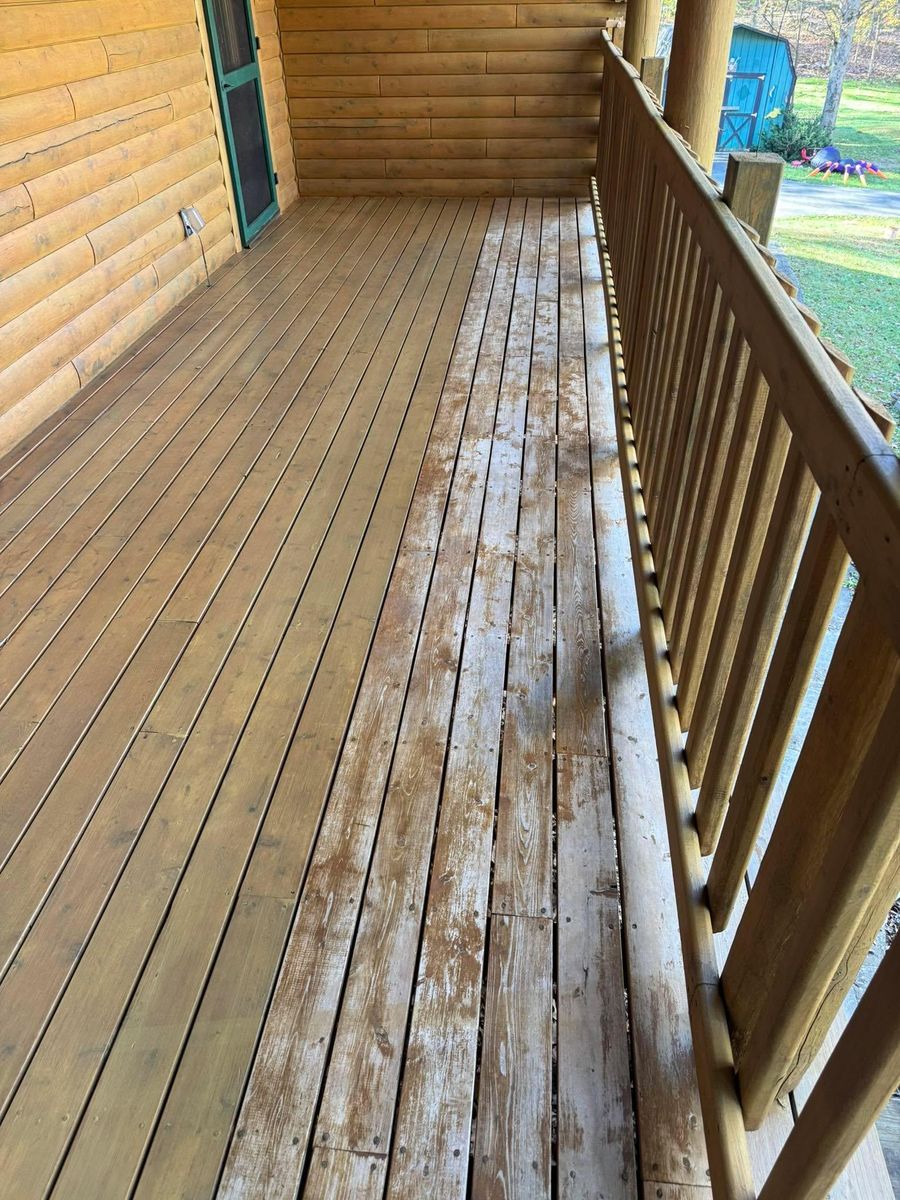 Wash & Stain for Artisan Log USA in Pittsburgh, PA