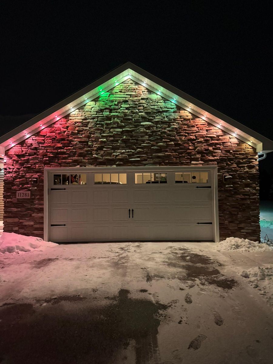 Permanent Outdoor Lighting for Risner Construction in De Motte, IN