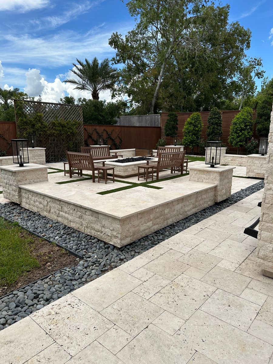 Concrete Resurfacing for Texas Curb N Borders in Houston, TX