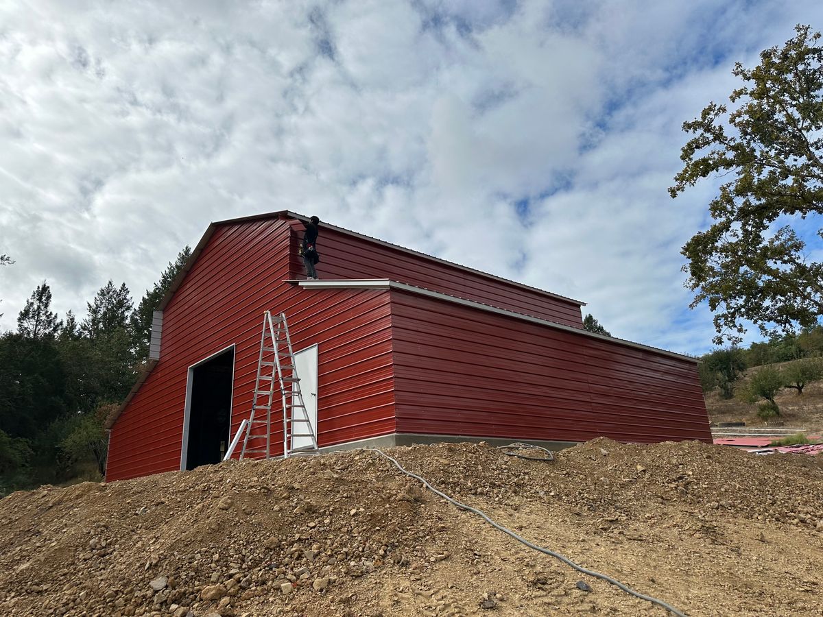 Steel Building Construction for Ren Levine Construction in Novato, CA