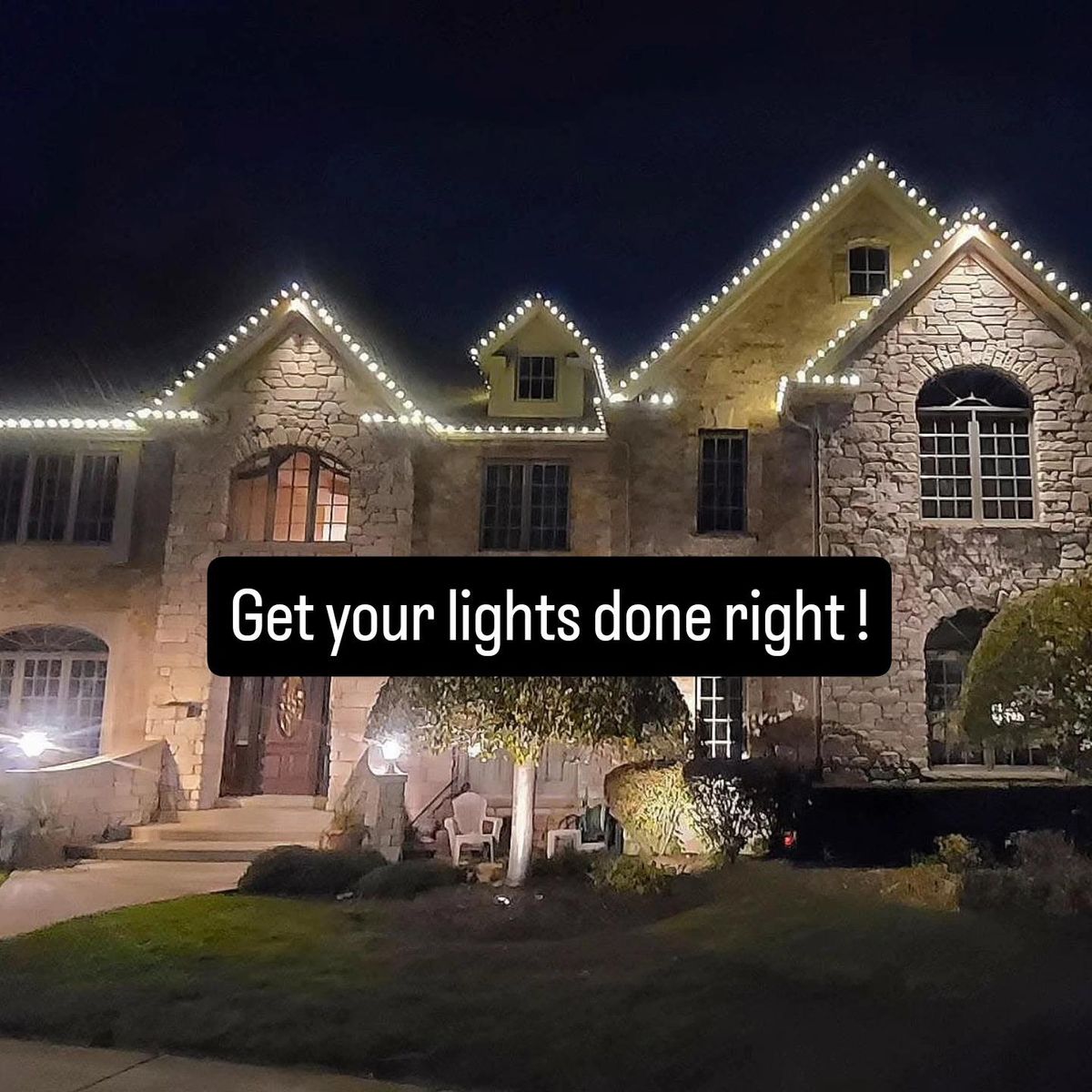 Holiday Lighting for Fence Medic in Arlington Heights, IL