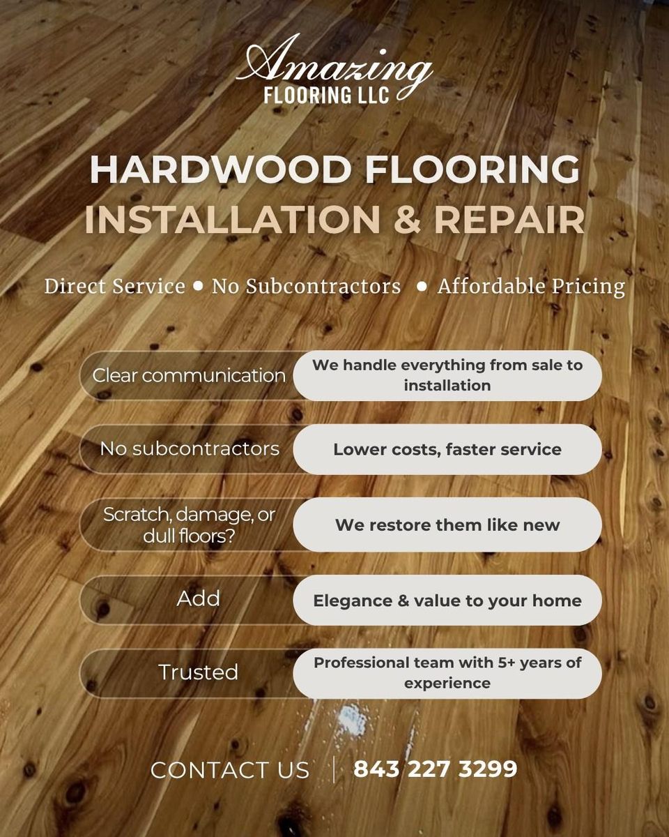 Hardwood Flooring for Amazing Flooring LLC in Hilton Head Island, SC