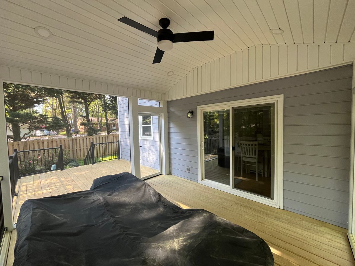 Screen Porch & Deck Installation for Hughes Builders LLC in Greensboro, NC