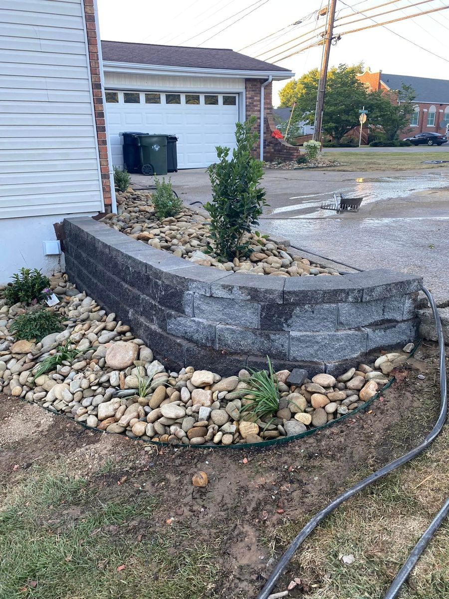 Retaining Walls for Dust Till Dawn Lawn in London, Kentucky