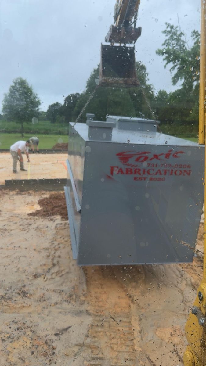 Excavation for Simmons land works in Sardis,, TN