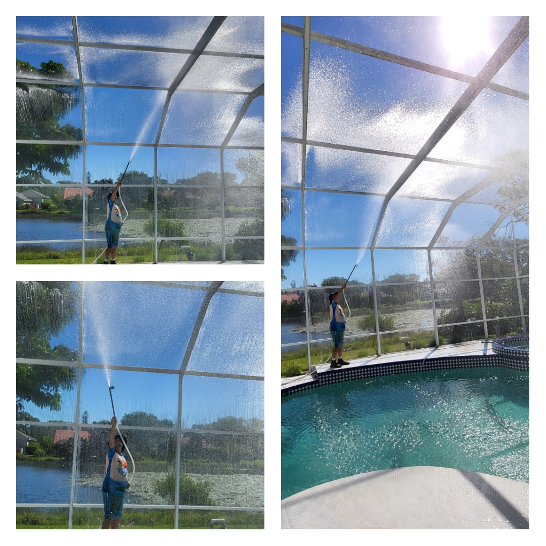 Pool Cage Cleaning for My Softwash Guys in North Port, FL