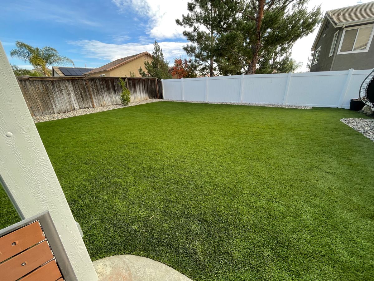 Artificial Turf Installation for Aidan Jade Landscaping in Riverside County, CA