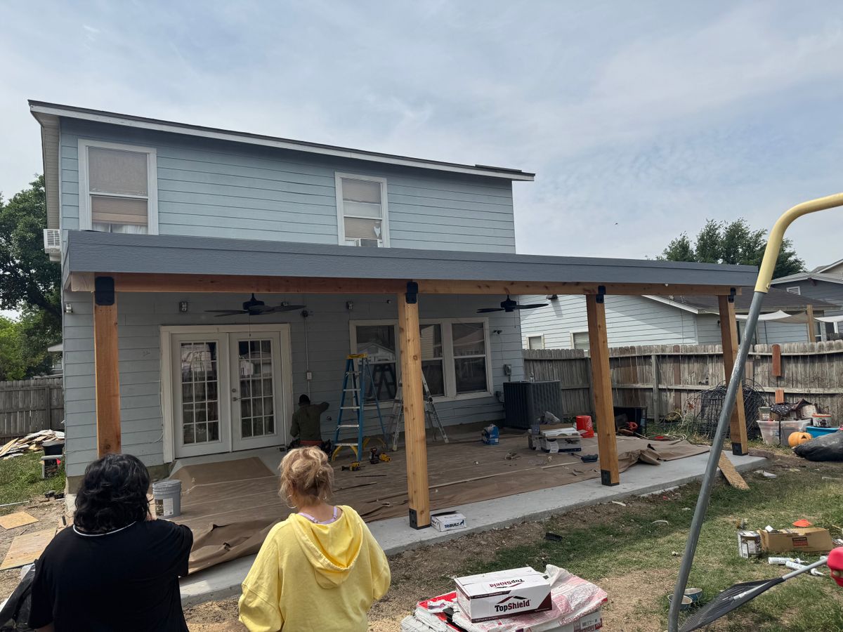 Exterior Painting for L.P. Contractors in San Antonio, Texas