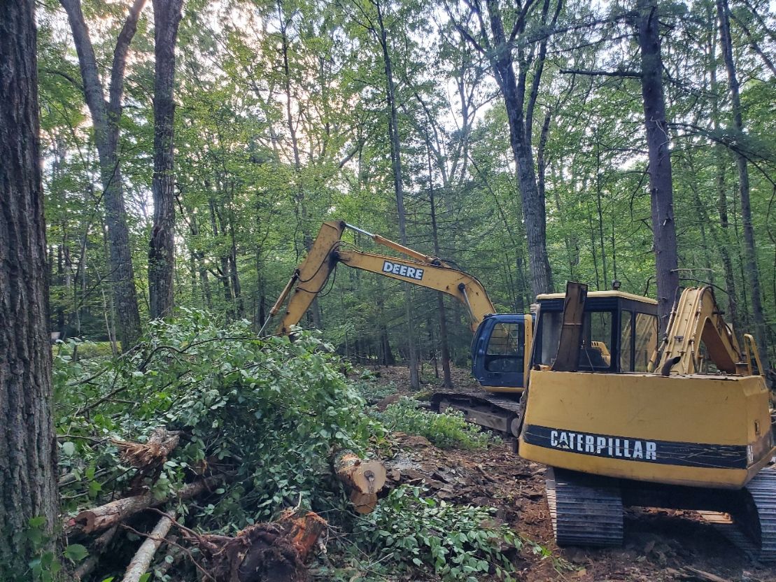 Land Clearing for R McK Excavating in Lake Ariel, PA