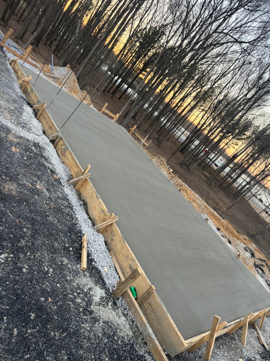 Concrete for Broadway & McMullen Construction in Hattiesburg, MS