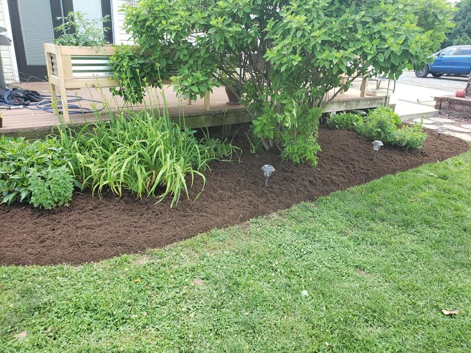 Mulch Installation for Jonathan A. Henne Property Services. in Hamburg, PA