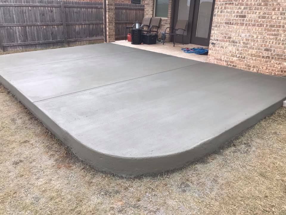 Commercial patios and walkways for RM Concrete Construction,LLC. in Norman, , OK