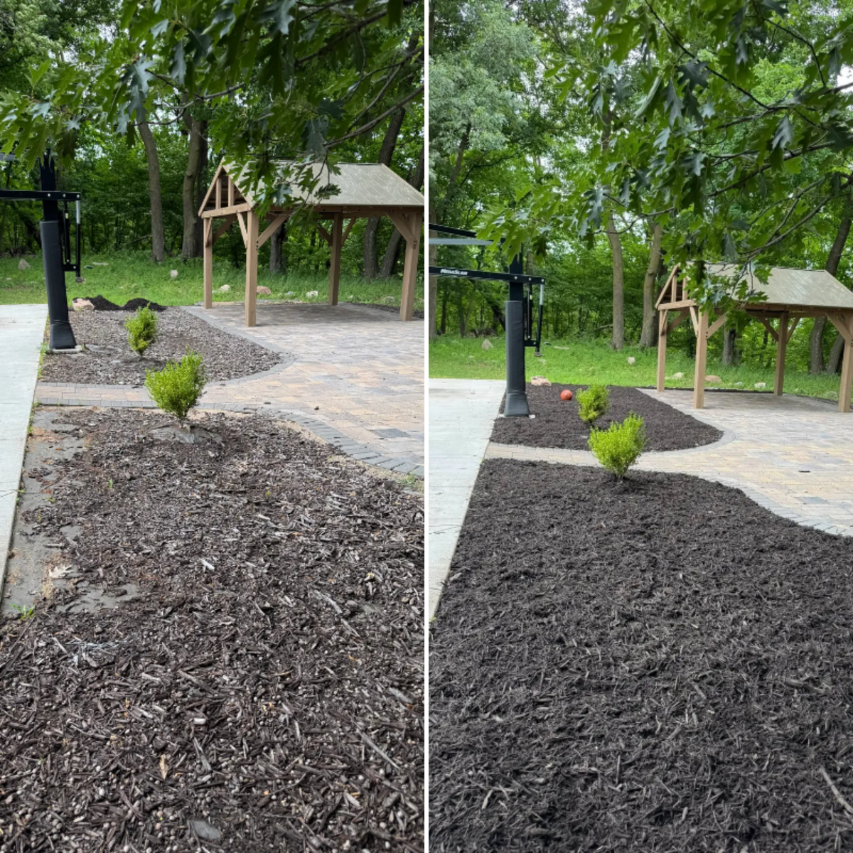 Mulch and Rock Installation for Bubba’s Seasonal Services in Buffalo, MN