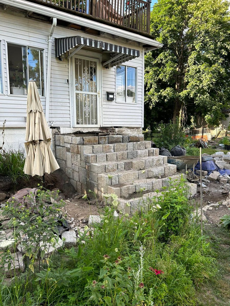 Retaining Wall Construction for D.S. Landscaping & Construction in Lynn, MA