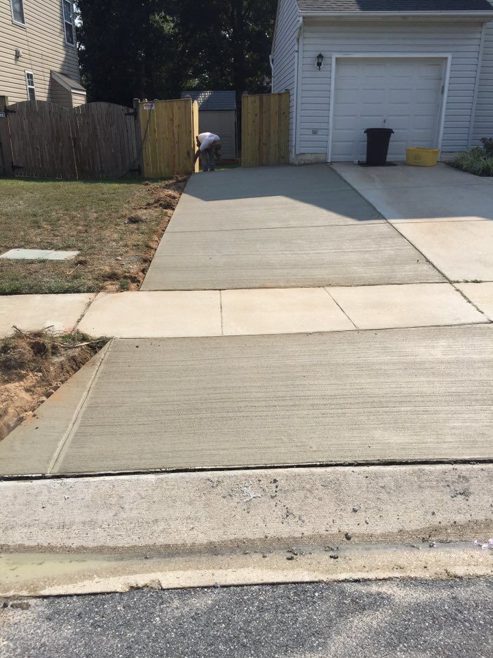 Sidewalk Installation for Dixie Concrete Masonry in Saint Leonard, MD