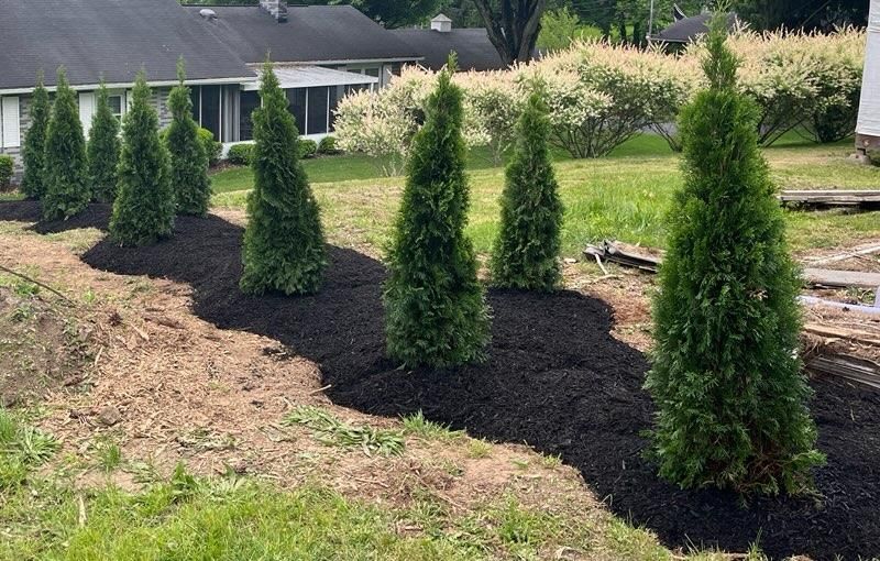 Mulch Installation for Bakers Landscape & Design in East Liverpool, OH
