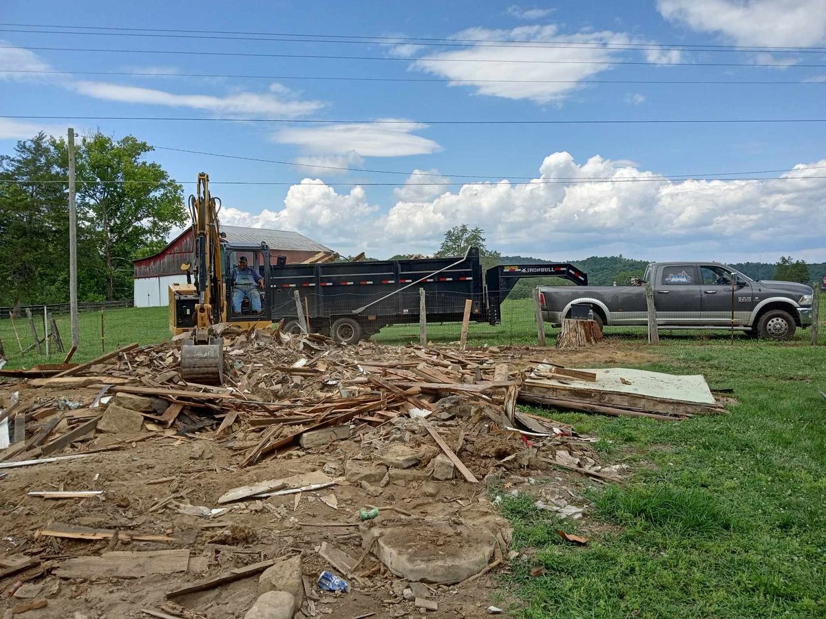 Land Clearing & Demolition for Walker Excavation in Tazewell, TN