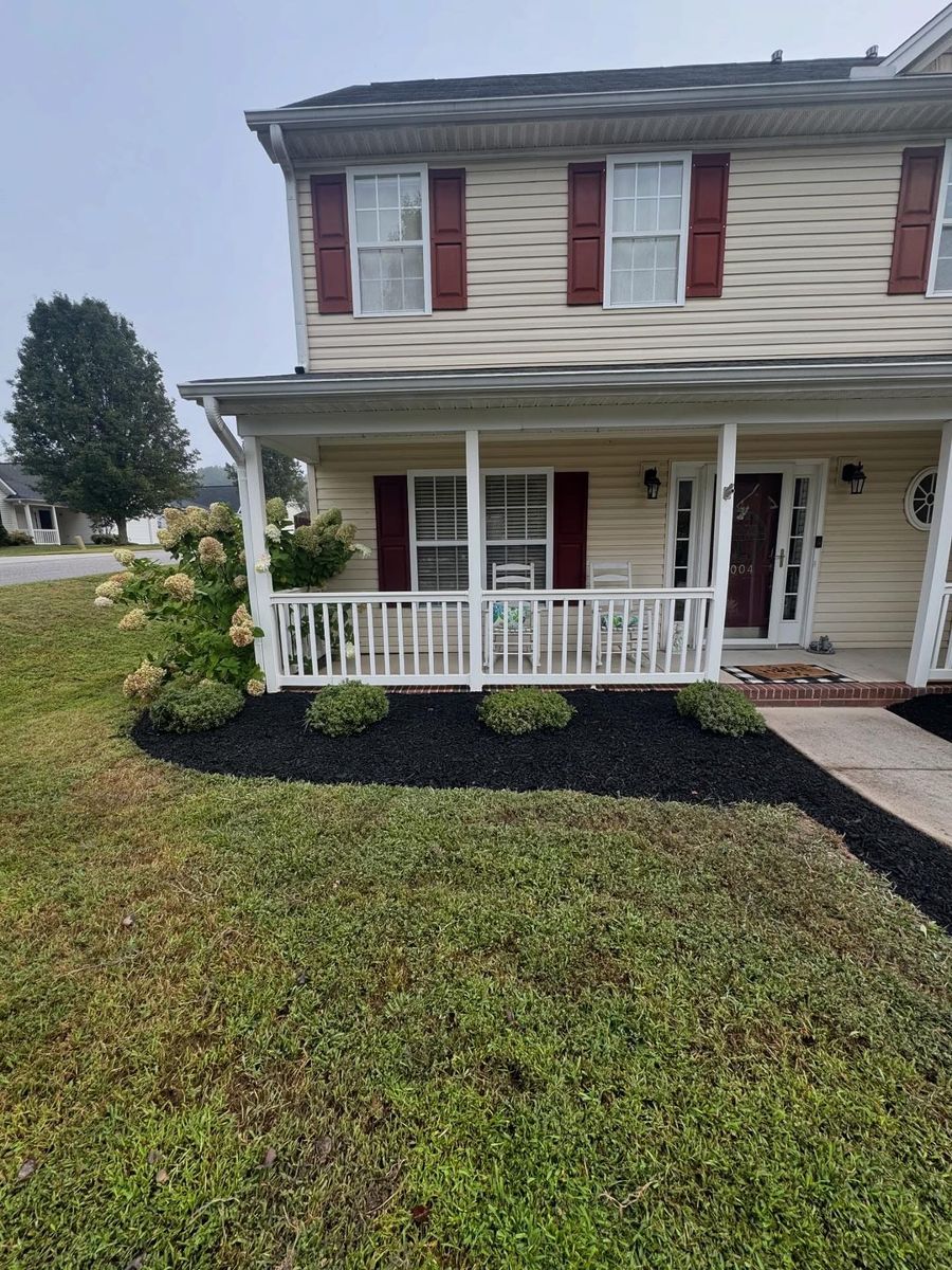 Mulch Installation for Zotelo’s Lawncare LLC in Winston-Salem, NC