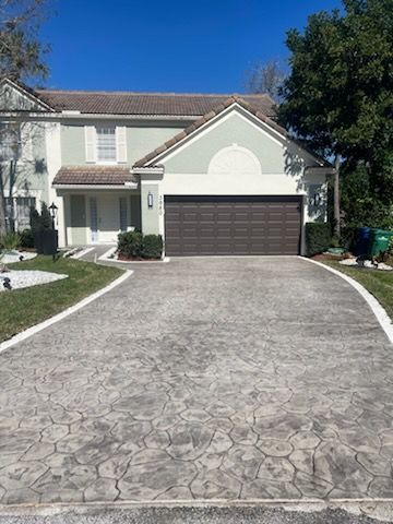 Stamped Concrete Installation for Beautiful and Affordable Stamped Concrete by Castilla Concrete Finish Design Corp in Sunrise, FL