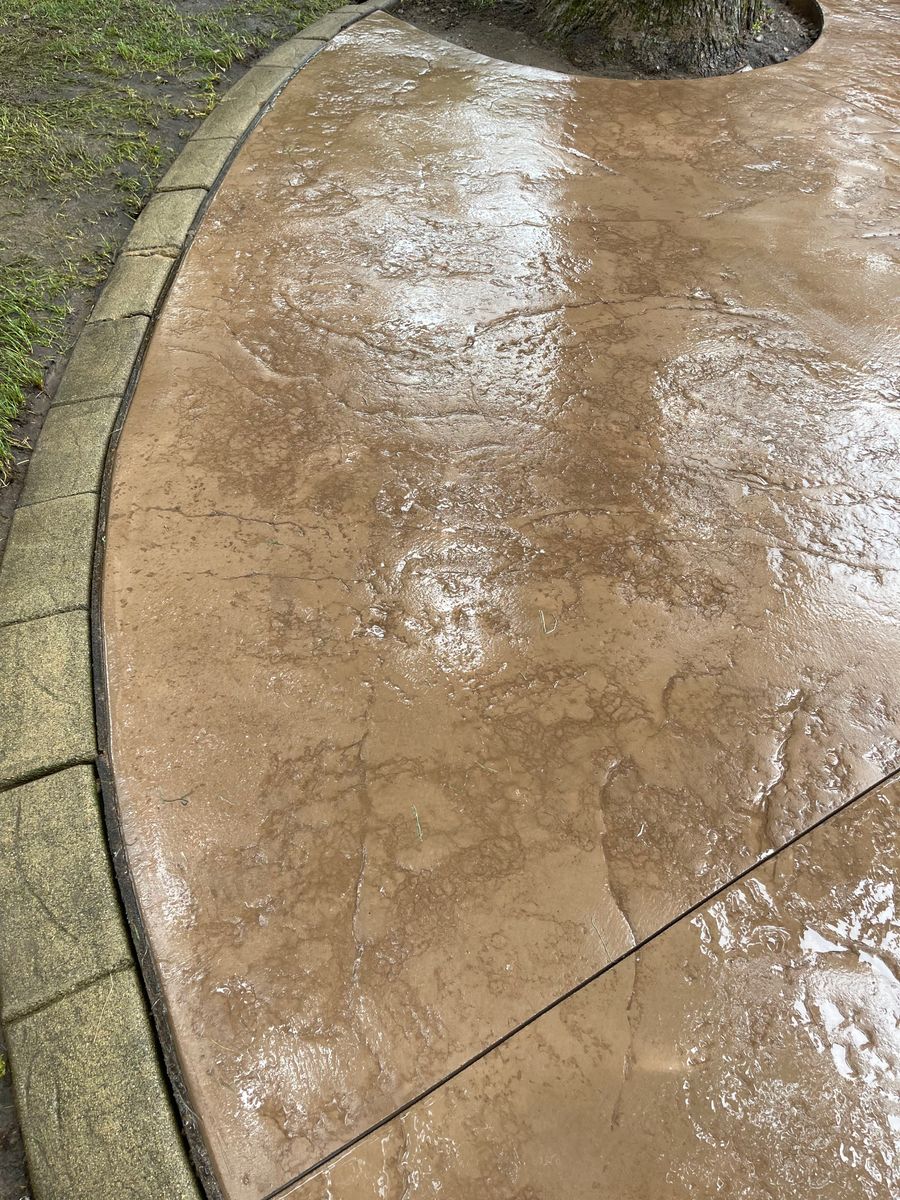 Stamped Concrete Installation for Karasch Concrete & Masonry in Sartell, MN