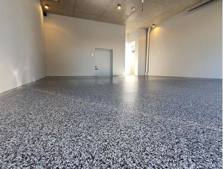 Vinyl Flake Garage Floors for Abstract Coatings & Designs in Salisbury, MD