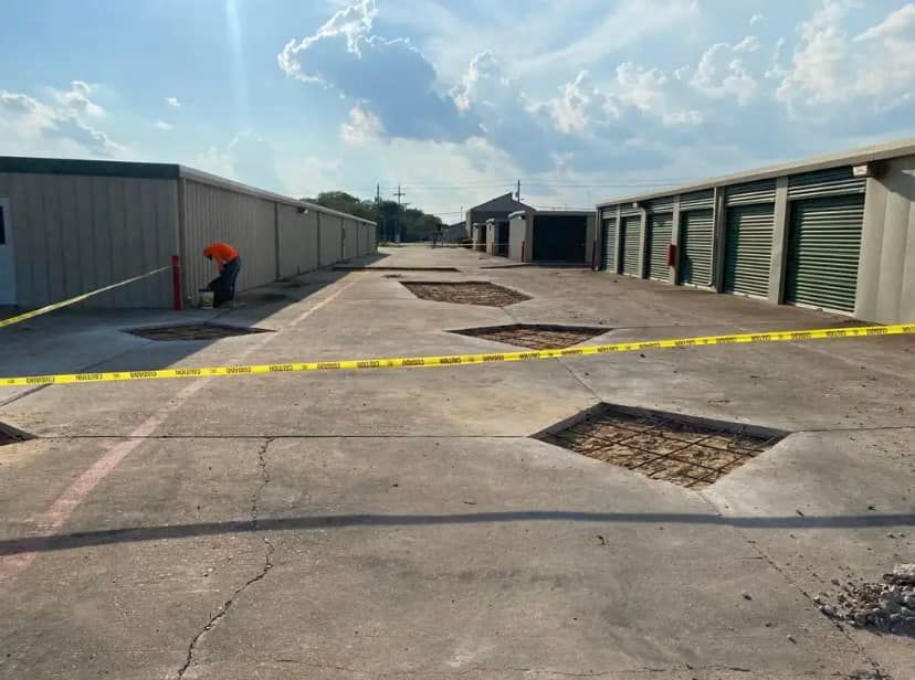 Concrete Parking Lot Construction for Rytren Concrete in Pearland, TX