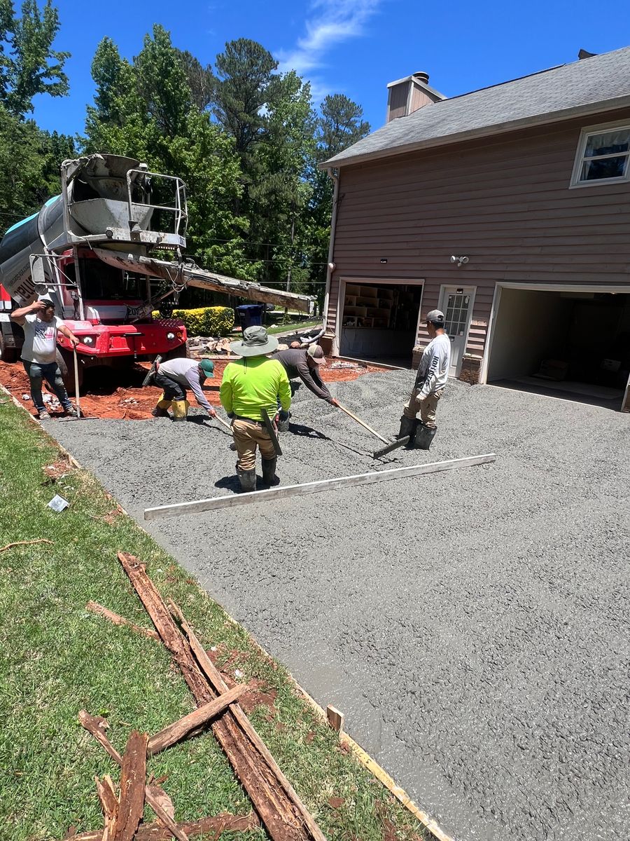 Concrete Work for Creative Remodeling & Plus in Lilburn, GA
