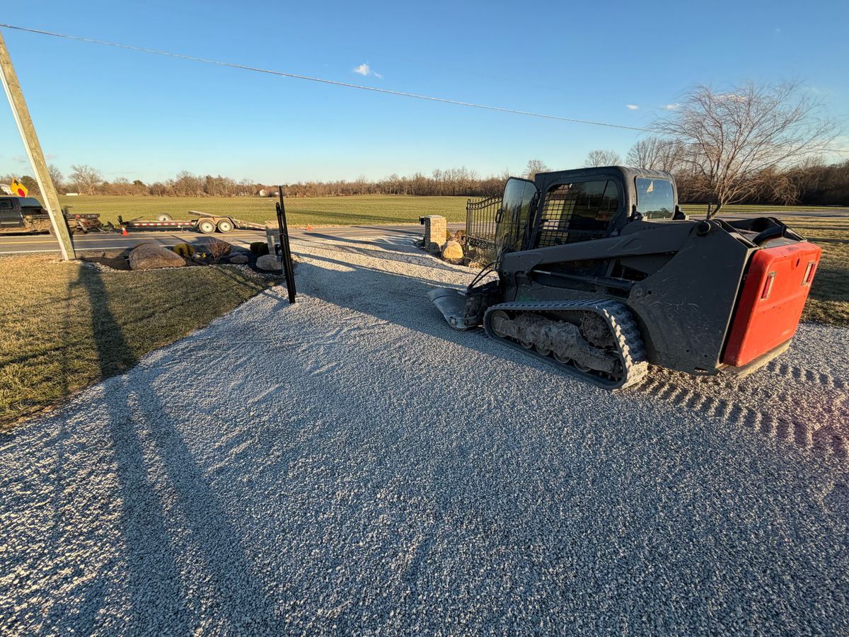 Rock installs for Dewhurst Landscaping & Lawncare in Pickerington, OH