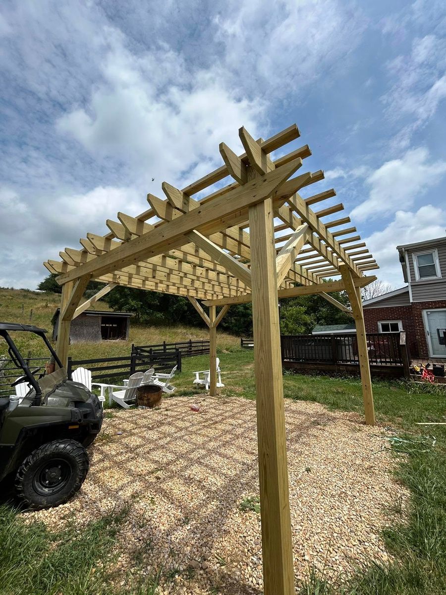 Deck & Patio Installation for E&H Contracting in Staunton, VA