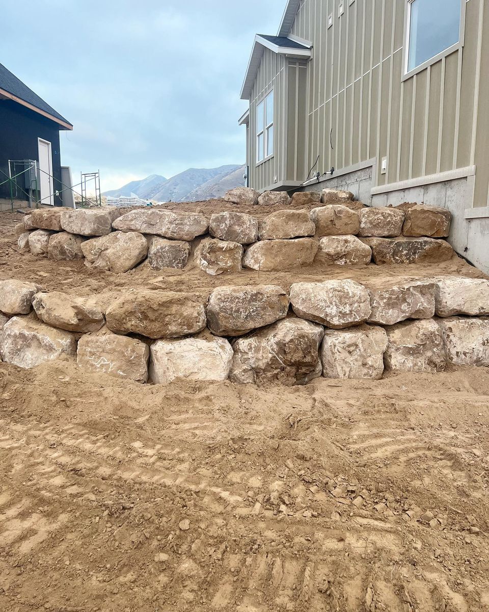 Site Preparation for Premier Rockwall & Excavating in Utah County, UT