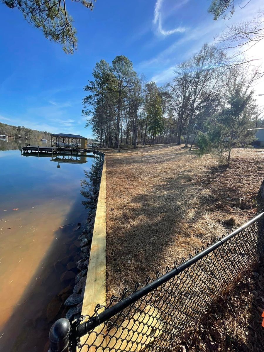 Seawalls for Top Notch Tractor Work LLC in Milledgeville, GA