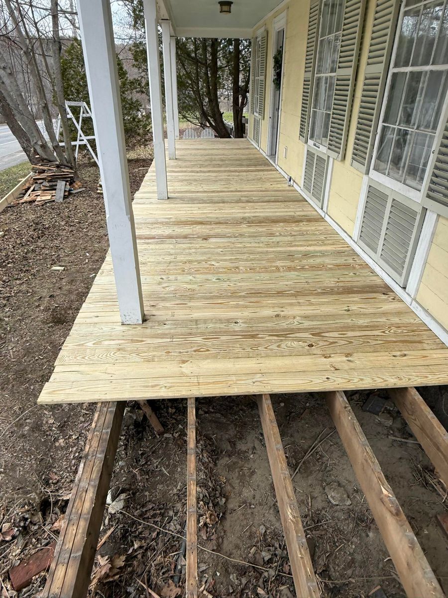 Deck Construction for Maine Roofing and Siding in Richmond, ME