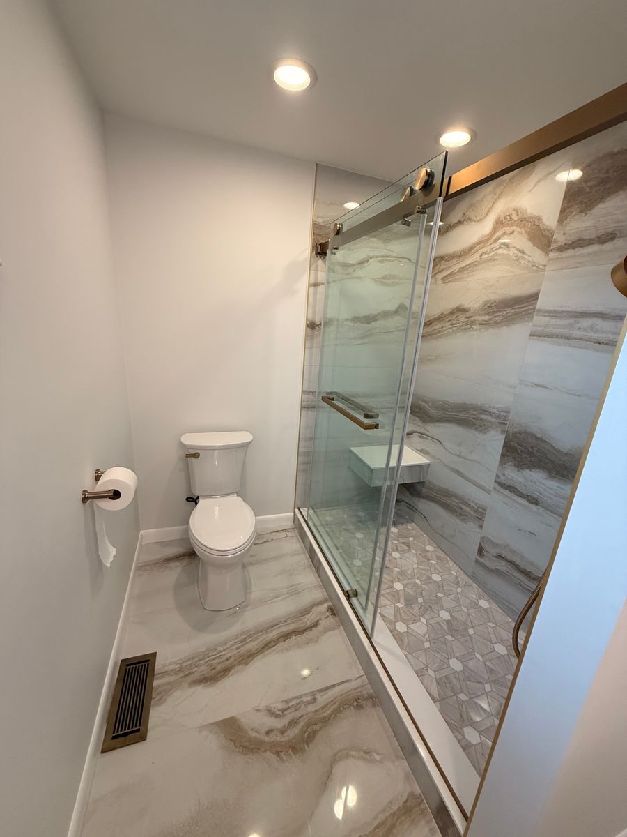 Bathroom renovations for Bassett Construction LLC in Groveland, MA