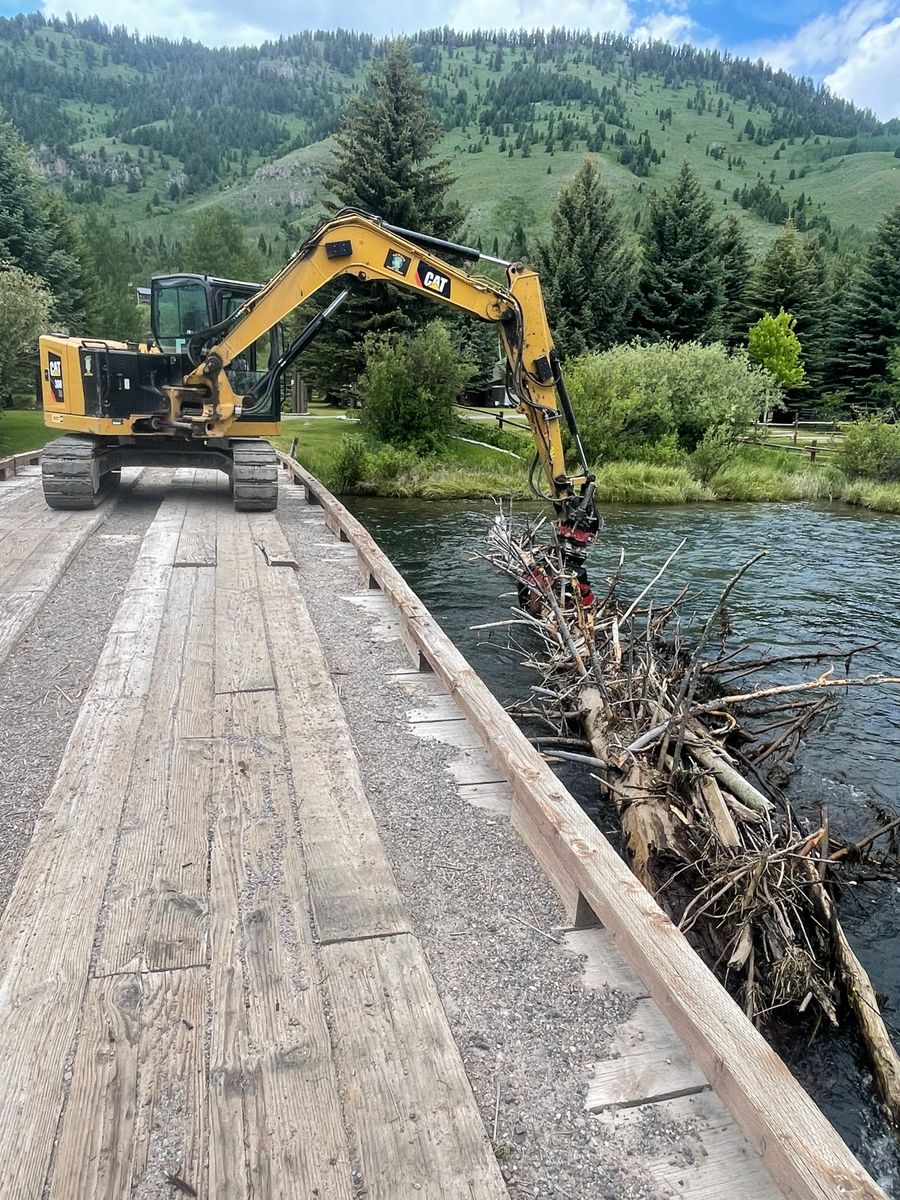 Land Clearing for Hansen Earth Works in Jackson, WY