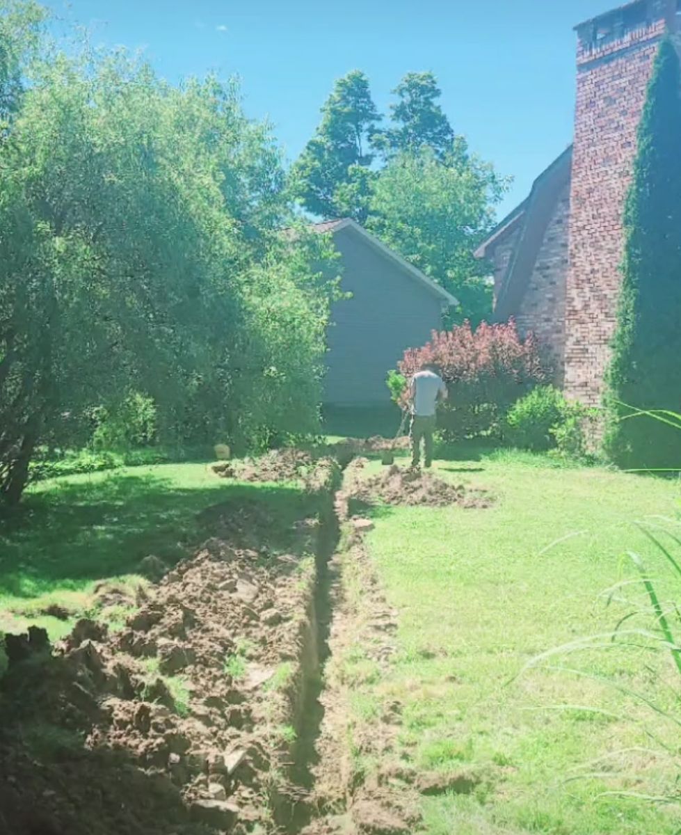 Trenching for Simz Excavating & Plowing LLC in Warren, PA