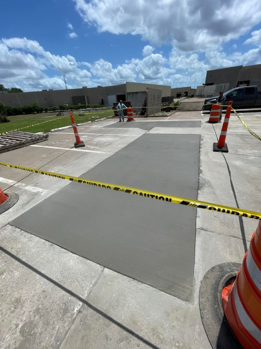 Commercial Parking Lot for New Gen Concrete in Keller, TX