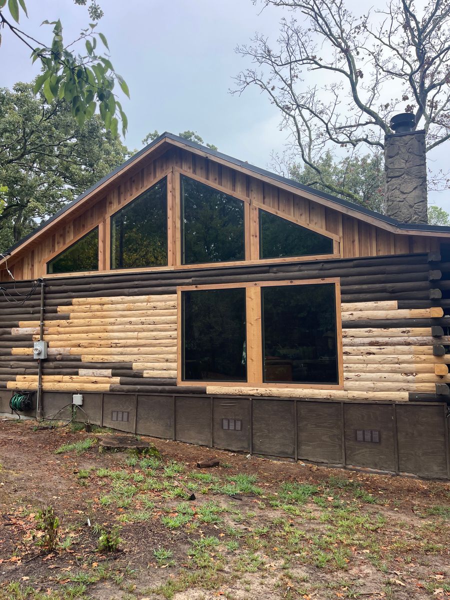 Log Replacement for Moss Construction in Longview, TX