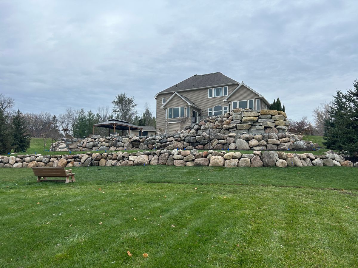 Retaining & Boulder Walls for Boss Construction in Saint Paul, MN