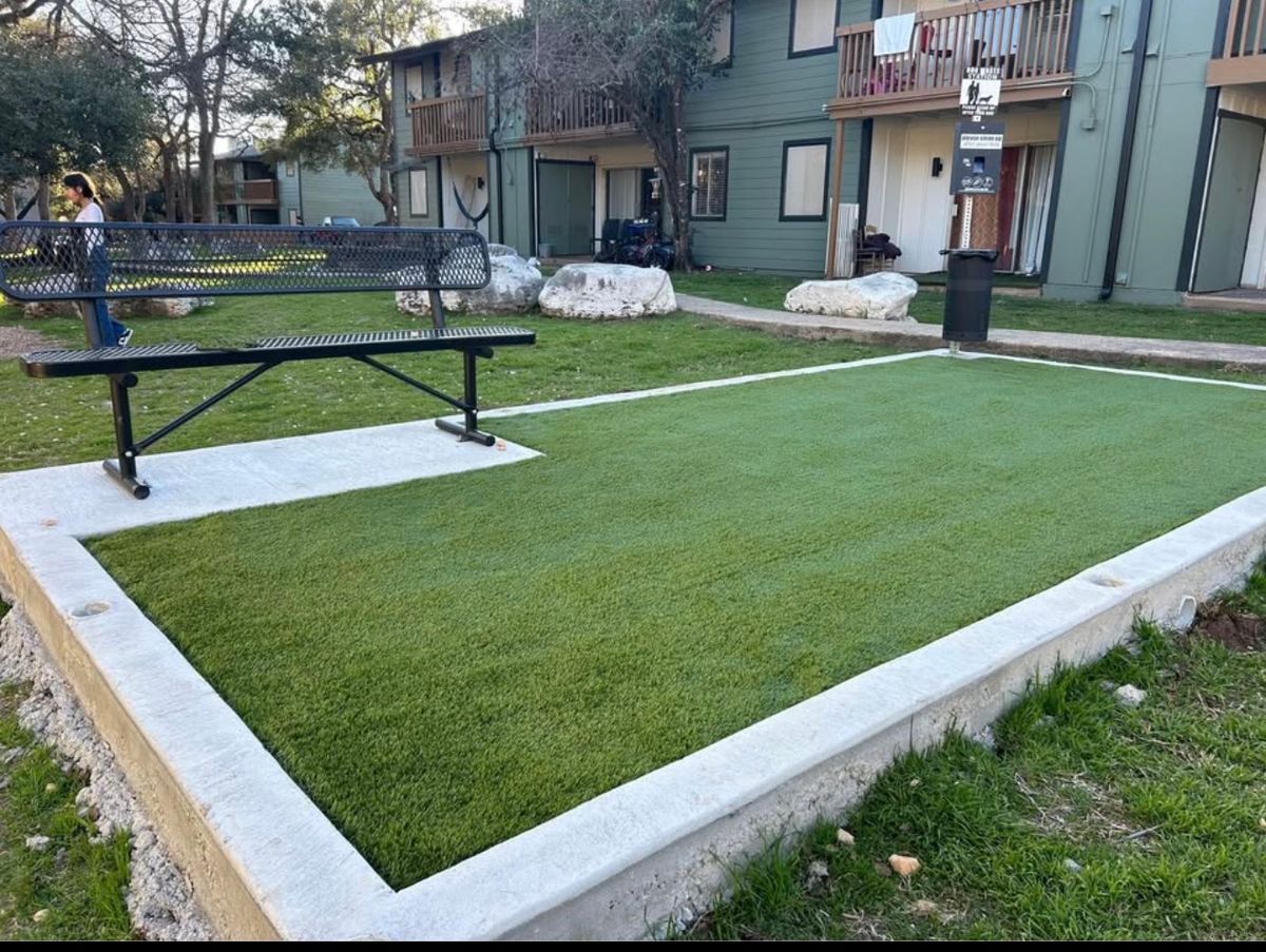 Turf Installation for Creative Edge Co. in San Antonio, TX