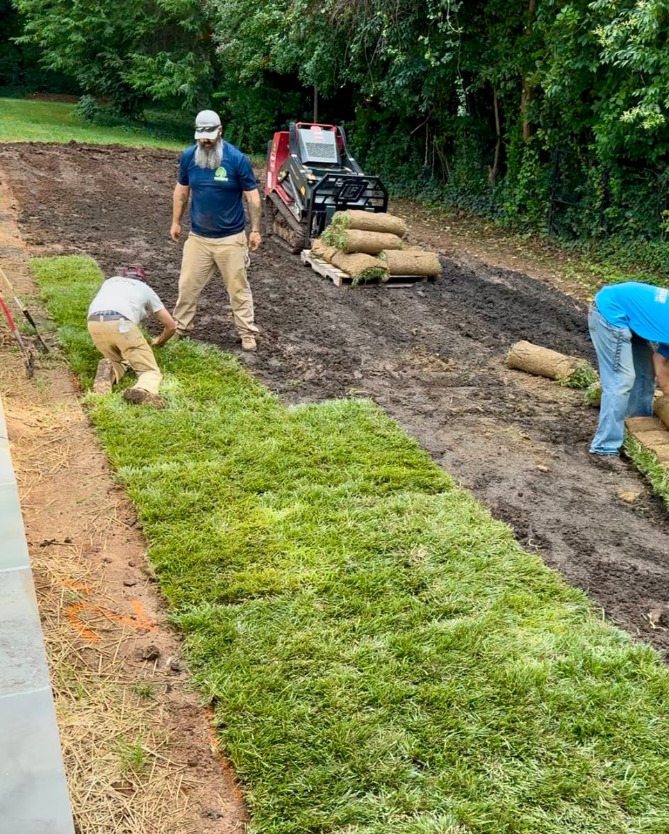 Sod Installation for Malboeuf Landscaping, Inc in Kernersville, NC