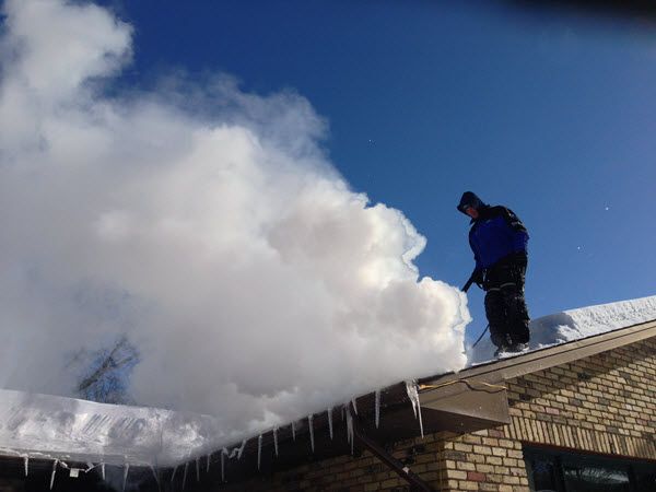 Ice Dam Removal for Patriot Roofing Plus LLC in Pequot Lakes, MN