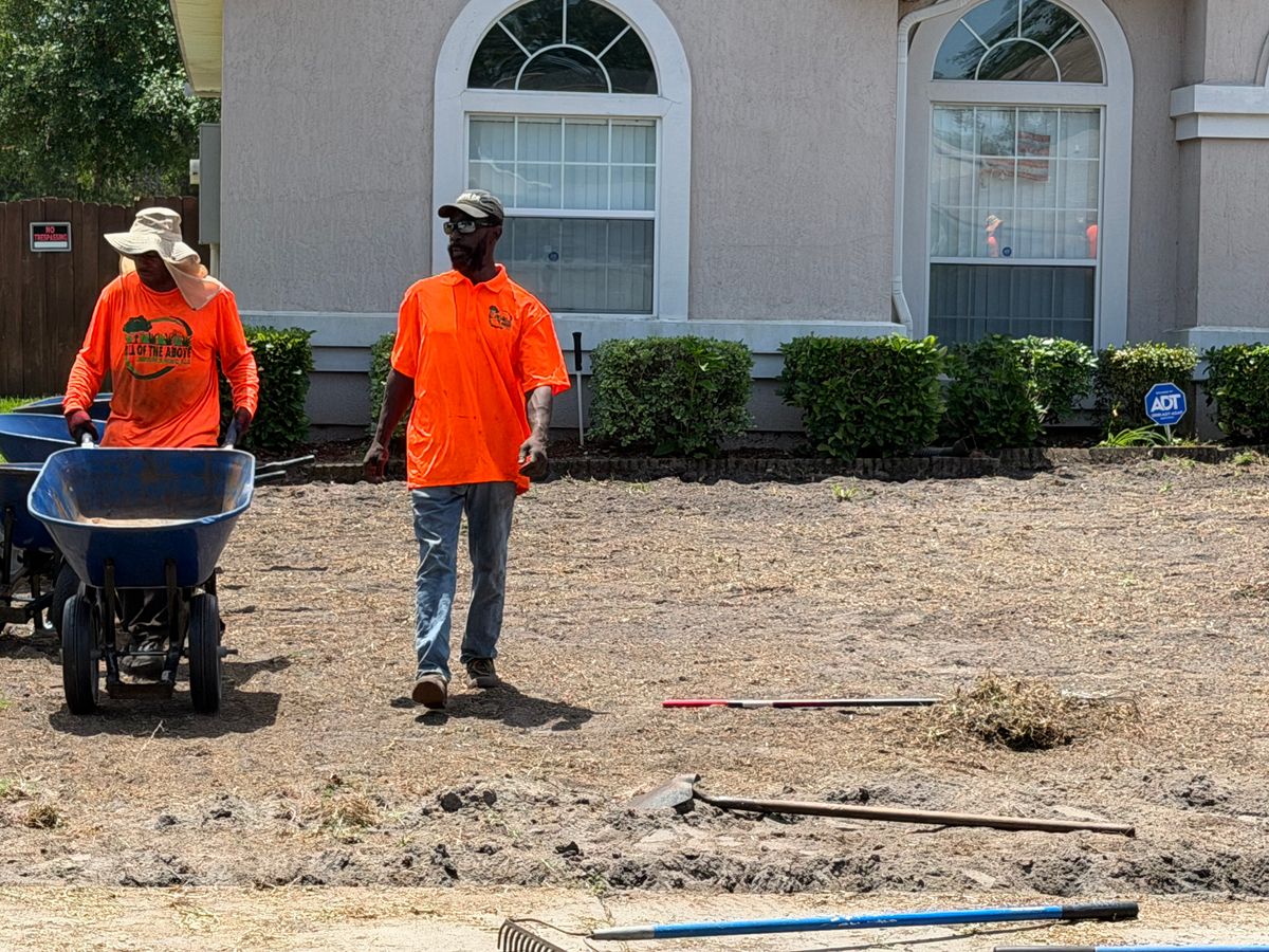 Sodding for All of the Above Landscaping in Orange Park, FL