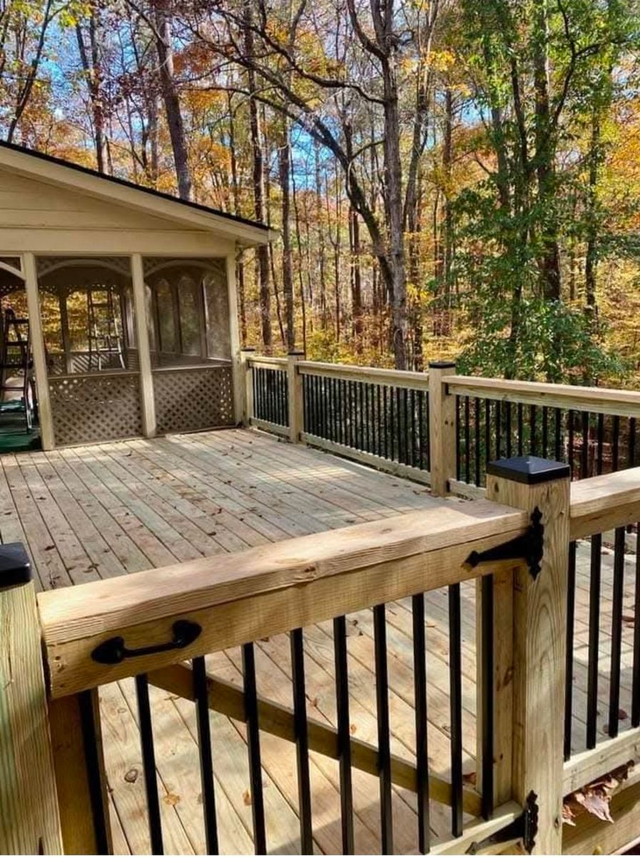 Deck Construction for All Out Construction in Atlanta, GA