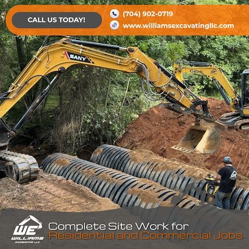 Storm Drain and Culverts for Williams Excavating in Statesville, NC