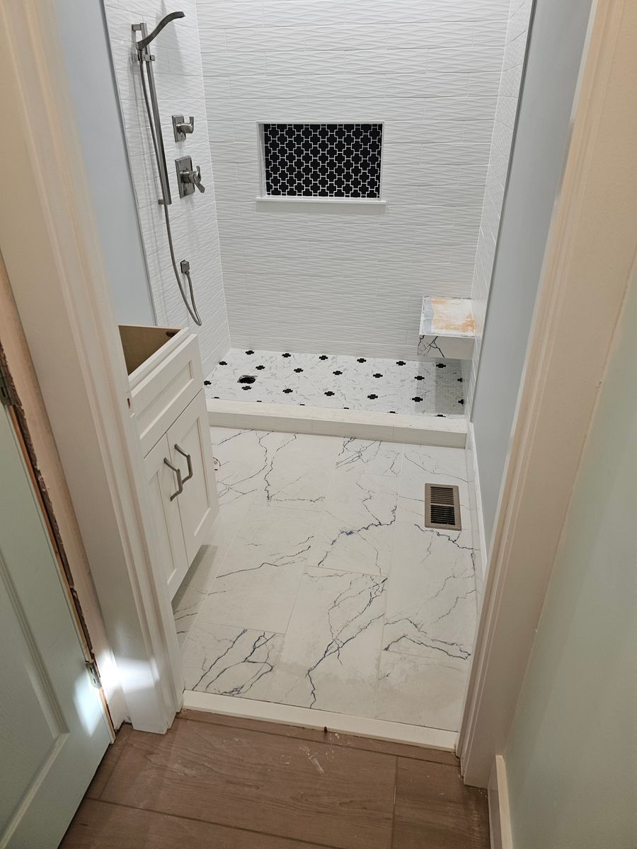 Bathroom Renovation for DL Construction & Flooring in Morehead City, NC