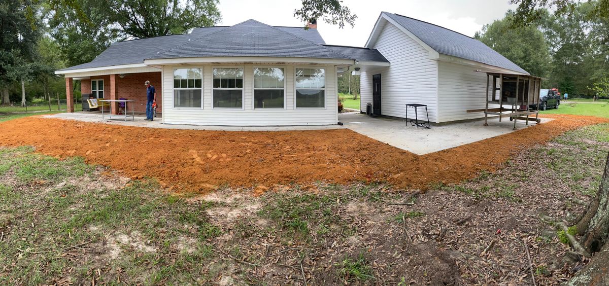 Patio Additions for Gonzales Construction in Picayune, MS