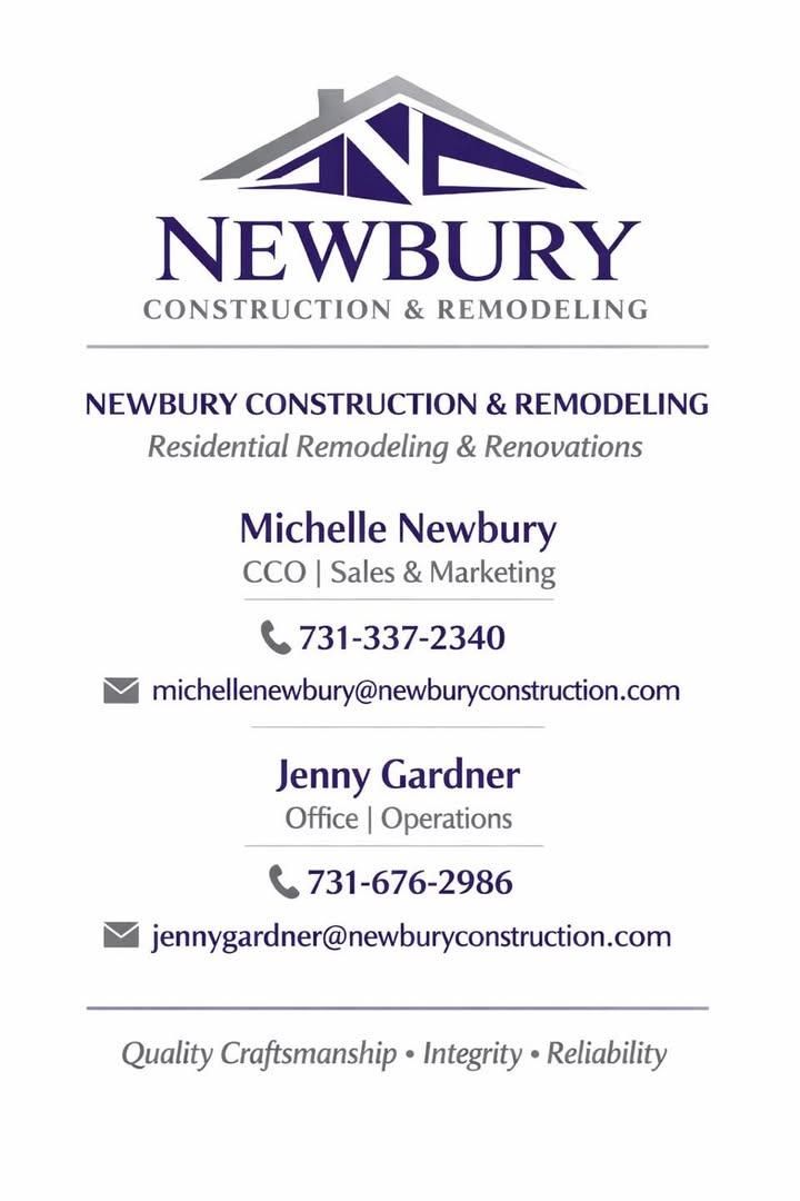Other Services for Newbury Construction & Remodeling LLC in Trenton, TN