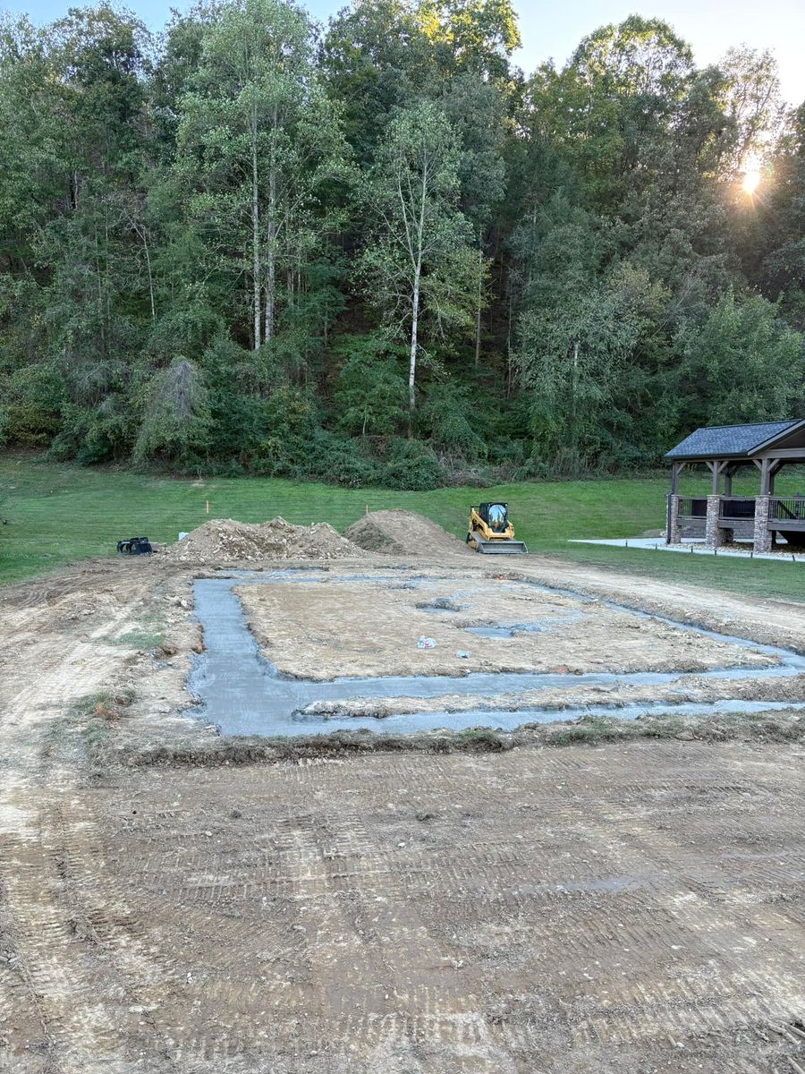 Site Preparation for Phillips Construction and Excavating in Seymour, TN